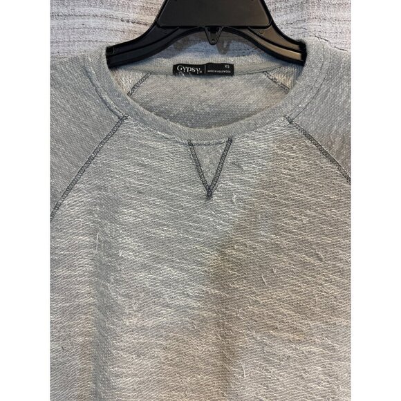 Gypsy 05 Gray Long-Sleeve Pullover Sweater Size XS - Picture 2 of 3